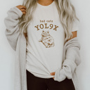  YOL9X: Embrace Your Inner Bad Cat Soft Cozy Longer Length Unisex Graphic Tee T-shirt