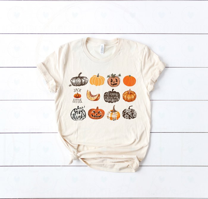 Pumpkin Harvest It's the Little Things that make the best memories Soft Unisex Graphic Tee T-shirt