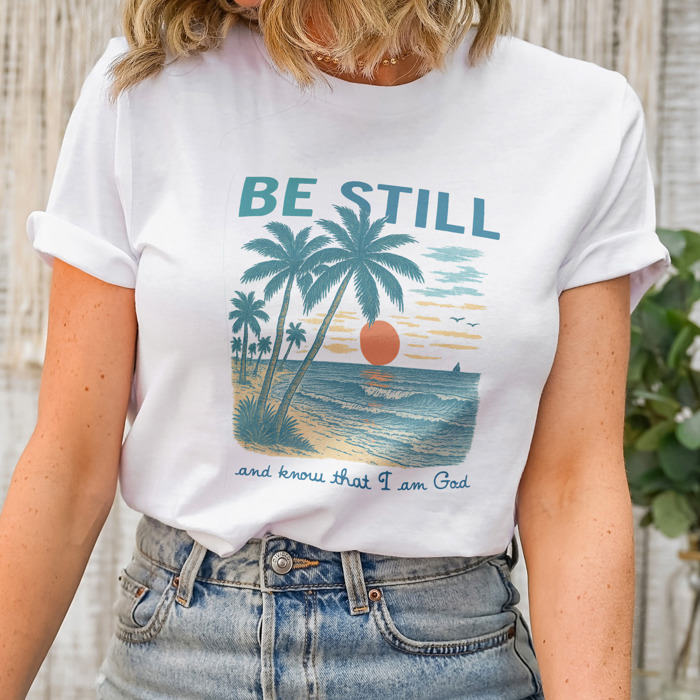 Bestillocean Soft Cozy Longer Length Unisex Graphic Tee T-shirt