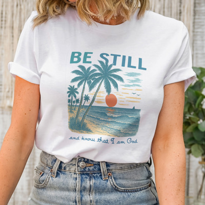Bestillocean Soft Cozy Longer Length Unisex Graphic Tee T-shirt