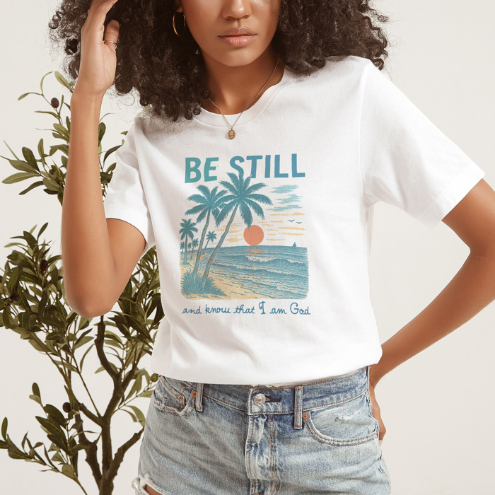 Bestillocean Soft Cozy Longer Length Unisex Graphic Tee T-shirt