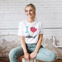  I love Sharks Heart Bite Love | Soft Unisex T-shirt