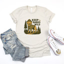  KEEP the BARKS WILD | Unleash the Spirit of Adventure! Soft Cozy Longer Length Unisex Graphic Tee T-shirt