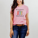  My weekend is fully booked | A Literary Escape Awaits! Soft Cozy Longer Length Unisex Graphic Tee T-shirt