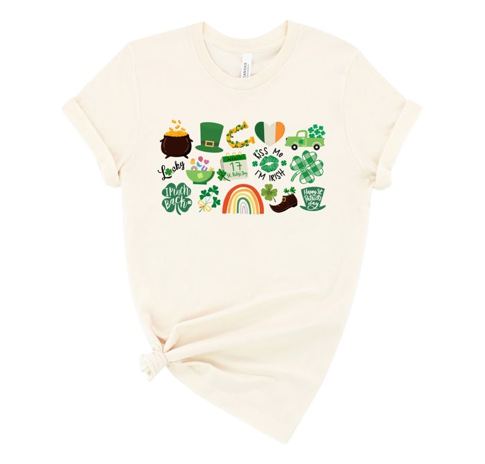 Happy St. Patrick's Day It's the Little Things that make the best memories Soft Unisex Graphic Tee T-shirt