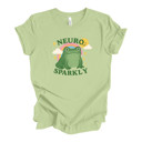  NEURO SPARKLY | Ribbiting Joy: A Sparkly Adventure Soft Cozy Longer Length Unisex Graphic Tee T-shirt