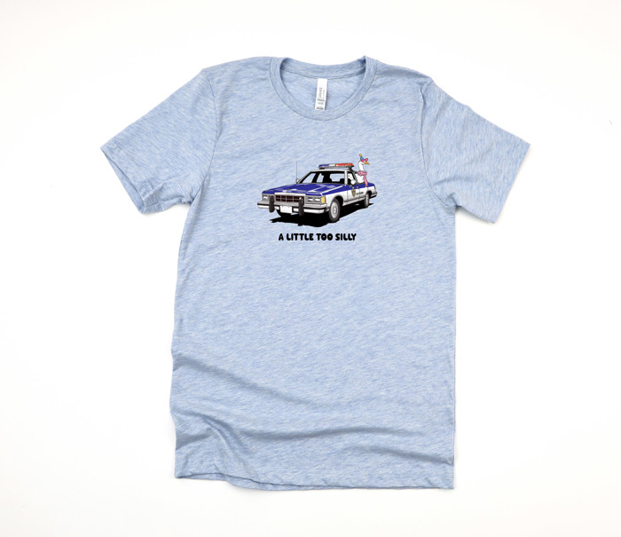 A LITTLE TOO SILLY | Policing the Fun with a Wacky Twist! Soft Cozy Longer Length Unisex Graphic Tee T-shirt