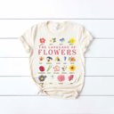  Language of Flowers Botanical Floral Name Chart | Soft Graphic Tee | Unisex