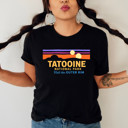  TATOOINE NATIONAL PARK | A Journey to the Outer Rim: Explore the Stars! Soft Cozy Longer Length Unisex Graphic Tee T-shirt
