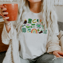  St. Patrick's Day It's the Little Things in Life that make the best memories Soft Cozy Longer Length Unisex Graphic Tee T-shirt