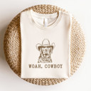  WOAH, COWBOY | Saddle Up for Adventure! Soft Cozy Longer Length Unisex Graphic Tee T-shirt