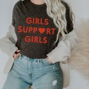  Girls Support Girls Ultra Soft Graphic Tee Unisex Soft Tee T-shirt