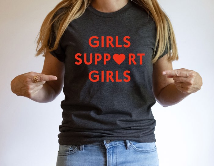 Girls Support Girls Ultra Soft Graphic Tee Unisex Soft Tee T-shirt