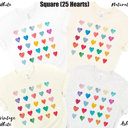  Artsy Watercolor 25 Hearts Soft Unisex Graphic Tee T-shirt