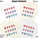  Artsy Watercolor 25 Hearts Soft Unisex Graphic Tee T-shirt