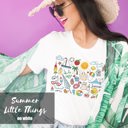  Summer Vibes  It's the Little Things that make the best memories Soft Unisex Graphic Tee T-shirt