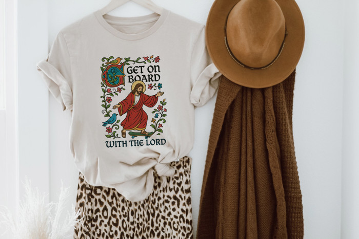 Get on board Soft Cozy Longer Length Unisex Graphic Tee T-shirt