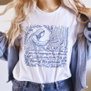  If you are hanging on by a thread, make sure it's the Hem of His garment | Clinging to Hope: A Grasp of Faith Soft Cozy Longer Length Unisex Graphic Tee T-shirt