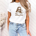  I'm telling Dad | The Divine Authority: Reporting Back to Dad! Soft Cozy Longer Length Unisex Graphic Tee T-shirt