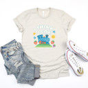  I THINK i CAN! | Chugging Towards Positivity! Soft Cozy Longer Length Unisex Graphic Tee T-shirt