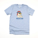  MERICAW  Freedom Fowl: Embrace Your Inner Rebel! Soft Cozy Longer Length Unisex Graphic Tee T-shirt