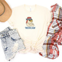  MERICAW  Freedom Fowl: Embrace Your Inner Rebel! Soft Cozy Longer Length Unisex Graphic Tee T-shirt