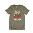  One SWEET MAMA | Berry Blessed: Celebrating Sweetness and Love Soft Cozy Longer Length Unisex Graphic Tee T-shirt