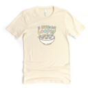  a little bit Loopy | Joyful Breakfast Whimsy Soft Cozy Longer Length Unisex Graphic Tee T-shirt