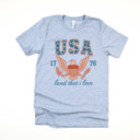  USA 1776 land that i love | Celebrating Freedom: Heart and Heritage of the USA Soft Cozy Longer Length Unisex Graphic Tee T-shirt