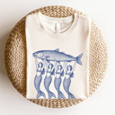  Mermaids Holding a Large Fish | A Catch of Mystical Proportions Unisex Heavyweight Comfort Tee