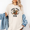  FERAL MOMS | RAISING HELLIONS | SOCIAL CLUB | Wild Women Unite: A Celebration of Fierce Femininity Unisex Heavyweight Comfort Tee