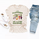  In this CLASSROOM | Together We Grow: Supporting Each Other Soft Cozy Longer Length Unisex Graphic Tee T-shirt