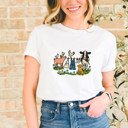  Farm Life Fun | Whimsical Barnyard Bliss Soft Cozy Longer Length Unisex Graphic Tee T-shirt