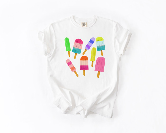 Colorful Popsicles | Summer's Sweet Symphony Unisex Heavyweight Comfort Tee