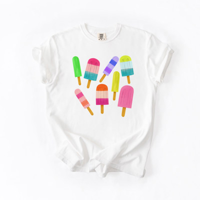 Colorful Popsicles | Summer's Sweet Symphony Unisex Heavyweight Comfort Tee