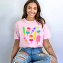  Colorful Popsicles | Summer's Sweet Symphony Unisex Heavyweight Comfort Tee