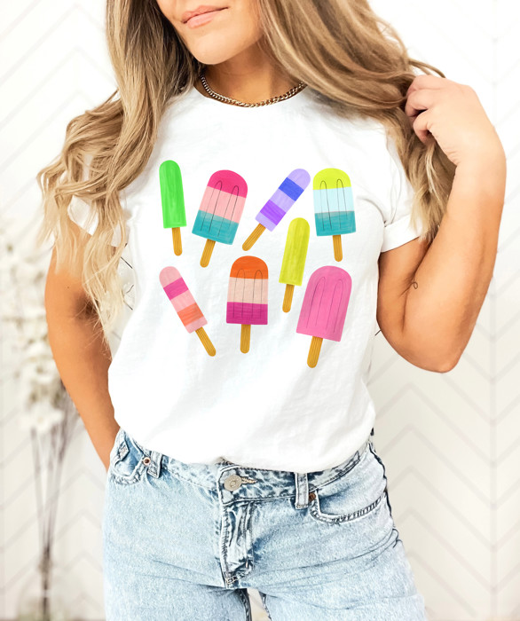Colorful Popsicles | Summer's Sweet Symphony Unisex Heavyweight Comfort Tee