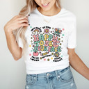  HAPPY TO SEE YOUR FACE | A Joyful Celebration of You Soft Cozy Longer Length Unisex Graphic Tee T-shirt