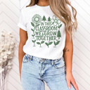  IN THIS CLASSROOM WE GROW TOGETHER | Cultivating Togetherness in Our Learning Garden Soft Cozy Longer Length Unisex Graphic Tee T-shirt