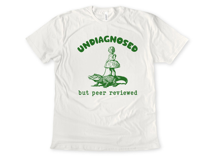 UNDIAGNOSED but peer reviewed | Embracing the Wild with a Smile Soft Cozy Longer Length Unisex Graphic Tee T-shirt