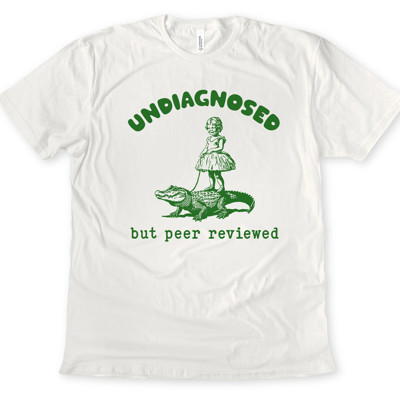 UNDIAGNOSED but peer reviewed | Embracing the Wild with a Smile Soft Cozy Longer Length Unisex Graphic Tee T-shirt