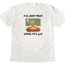  I'LL JUST WAIT UNTIL IT'S quiet | A Patient Teacher in a Busy Classroom Soft Cozy Longer Length Unisex Graphic Tee T-shirt