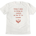  Today I plan on being as useless as the "G" in LASAGNA | Embracing My Inner 'G': A Day of Delicious Deeds and Delightful Dismissal Soft Cozy Longer Length Unisex Graphic Tee T-shirt