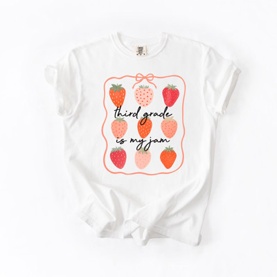 Third grade is my jam | Sweet Moments of Learning, Teacher Tee Unisex Heavyweight Comfort Tee 