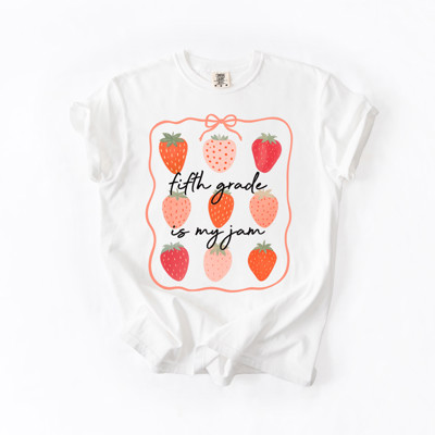 Fifth grade is my jam | Sweet Memories of Fifth Grade Unisex Heavyweight Comfort Tee