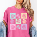  Apples For The Teacher - Checkerboard Apples | A Whimsical Orchard of Pastel Delight Unisex Heavyweight Comfort Tee