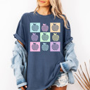  Apples For The Teacher - Checkerboard Apples | A Whimsical Orchard of Pastel Delight Unisex Heavyweight Comfort Tee
