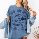  Marine Life Illustrations | Oceanic Wonders: A Deep Dive into Nature's Art Unisex Heavyweight Comfort Tee