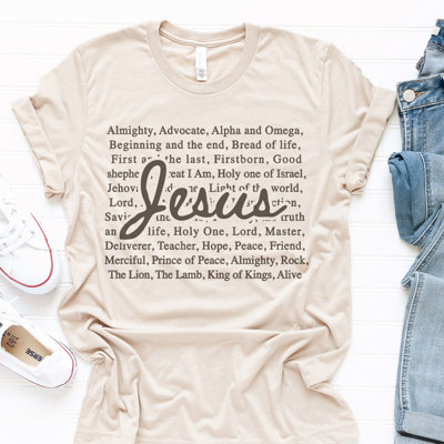 Jesus | The Many Faces of Christ: An Embrace of Identity and Faith Soft Cozy Longer Length Unisex Graphic Tee T-shirt