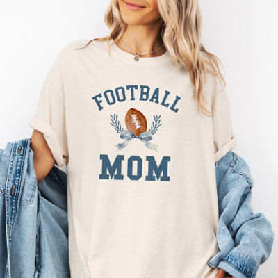 FOOTBALL MOM | Heart and Home on the Field Unisex Heavyweight Comfort Tee